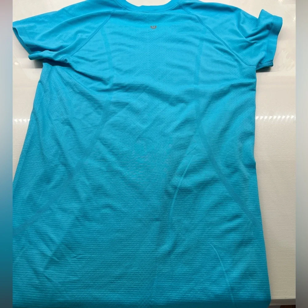 Lululemon size 8 swiftly tech 2.0 waist length blue/teal - Picture 2 of 4